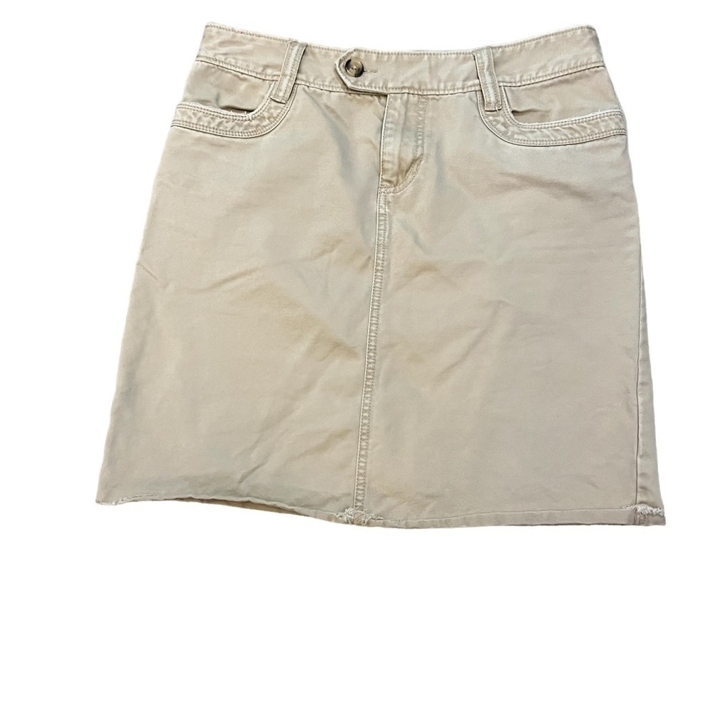 OLD NAVY Tan Cotton Casual Short Mini Shirt 2
